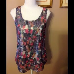 Fun & Flirt sequin tank top
